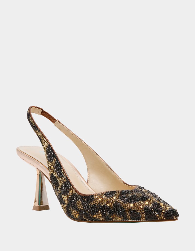 BETSEY JOHNSON SHOES SB CLARK LEOPARD