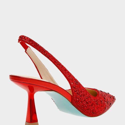 BETSEY JOHNSON SHOES SB CLARK RED ALT1