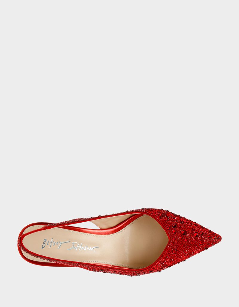 BETSEY JOHNSON SHOES SB CLARK RED TOP