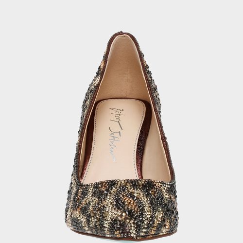 BETSEY JOHNSON SHOES SB JODY LEOPARD FRONT