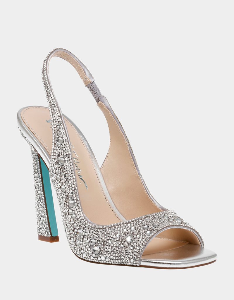 BETSEY JOHNSON SHOES SB MINA SILVER