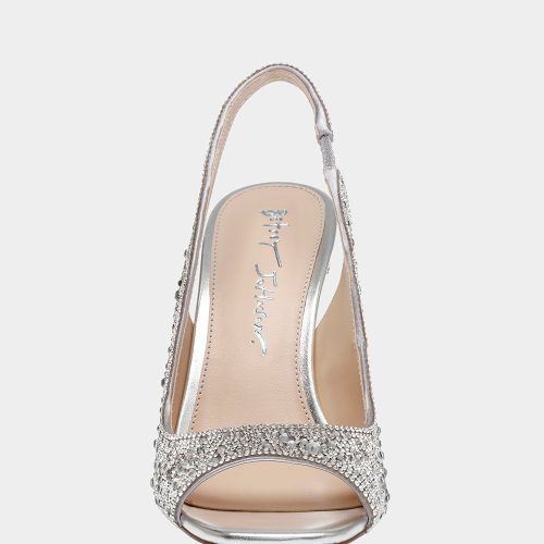 BETSEY JOHNSON SHOES SB MINA SILVER FRONT