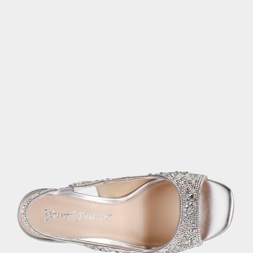 BETSEY JOHNSON SHOES SB MINA SILVER TOP