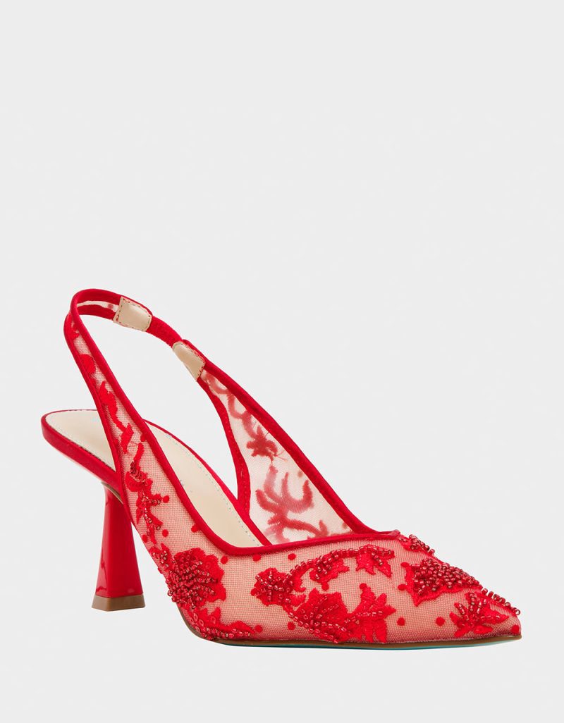 BETSEY JOHNSON SHOES SB NIKKI RED