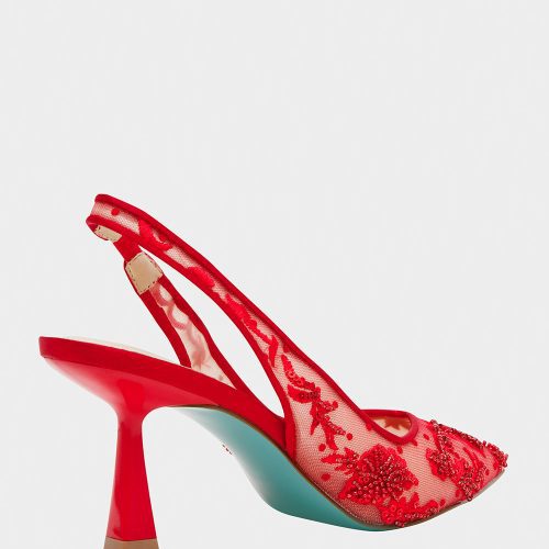 BETSEY JOHNSON SHOES SB NIKKI RED ALT1