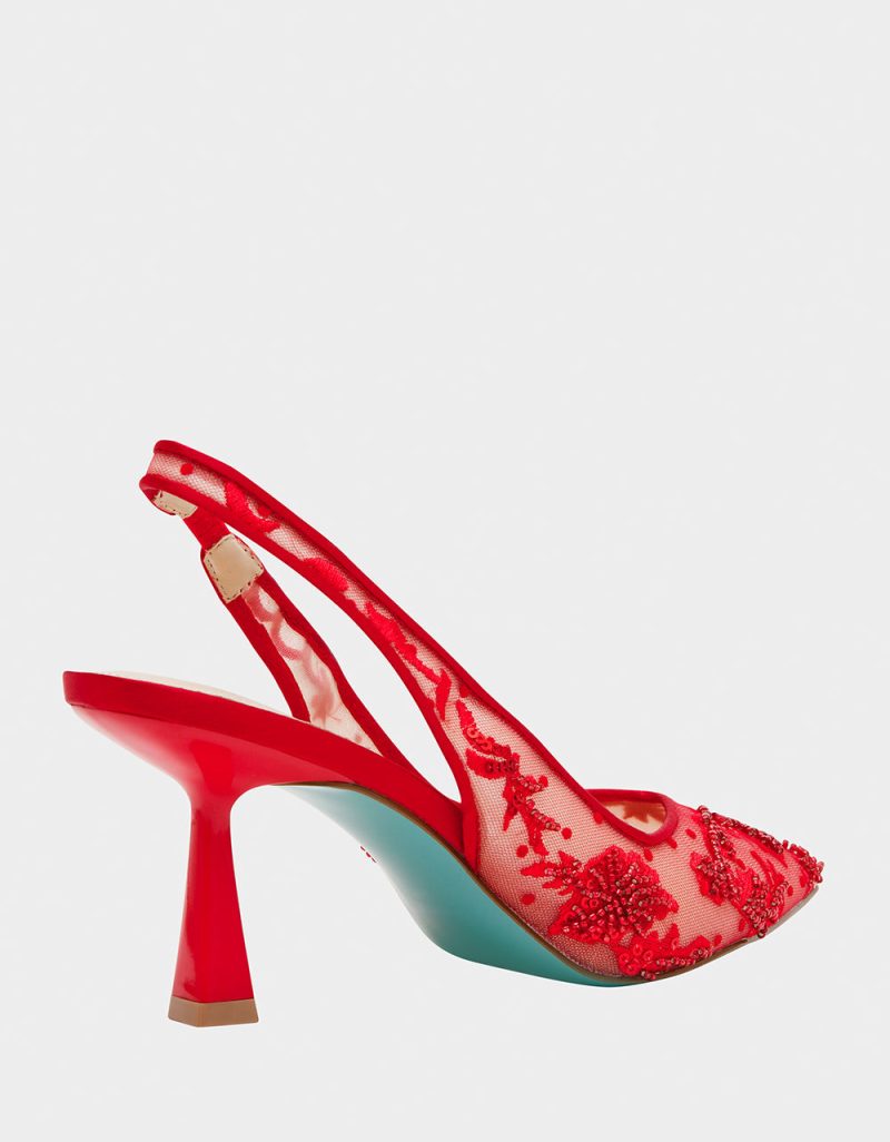 BETSEY JOHNSON SHOES SB NIKKI RED ALT1