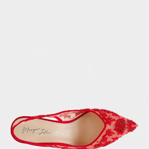 BETSEY JOHNSON SHOES SB NIKKI RED TOP