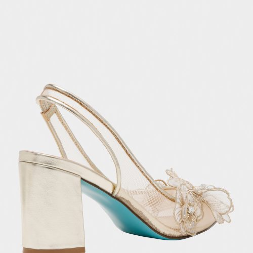 BETSEY JOHNSON SHOES SB PETRA GOLD ALT1