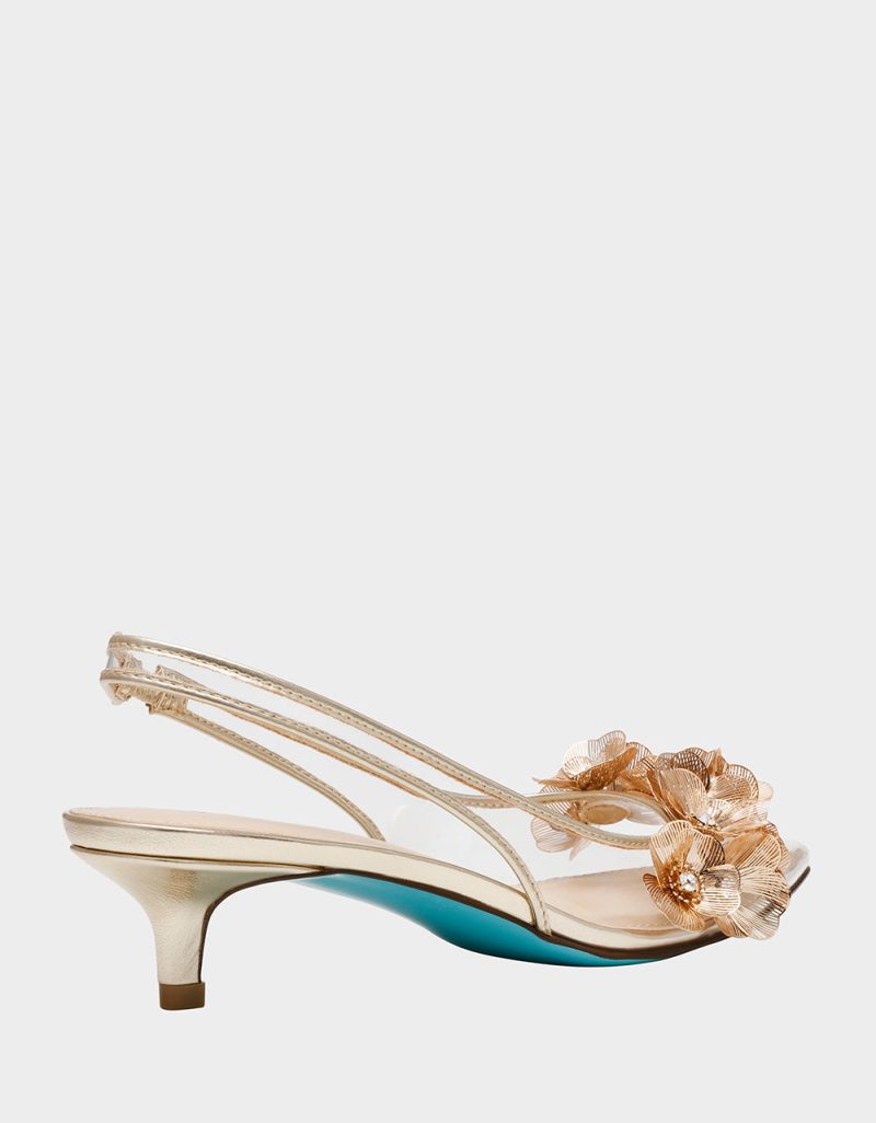 BETSEY JOHNSON SHOES SB ROBIN GOLD ALT1