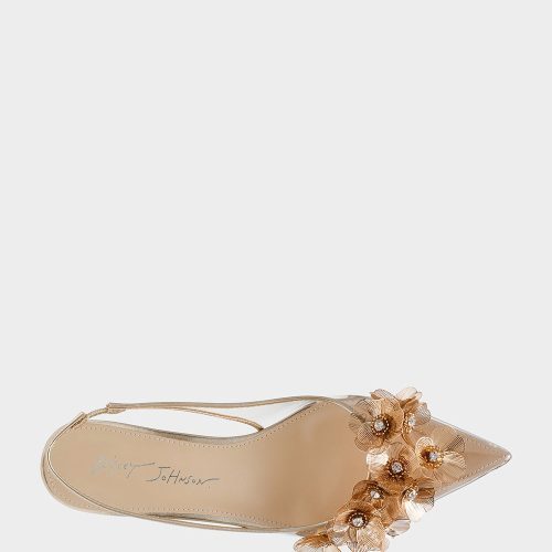 BETSEY JOHNSON SHOES SB ROBIN GOLD TOP