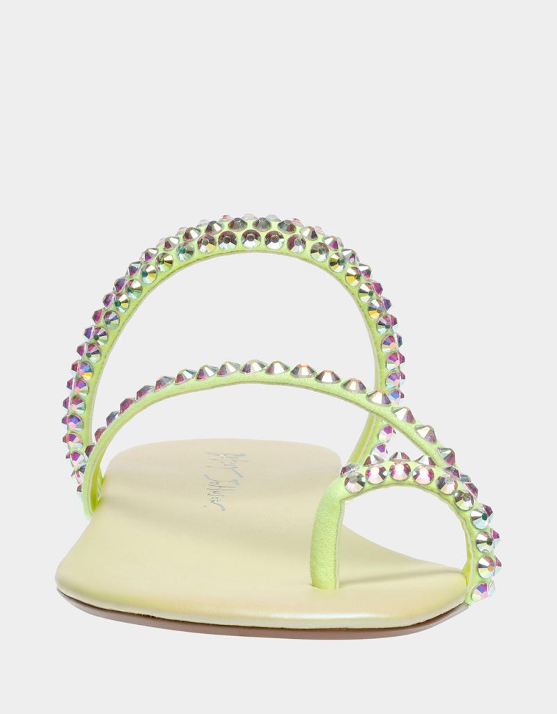 BETSEY JOHNSON SHOES SB SILAS LIME FRONT