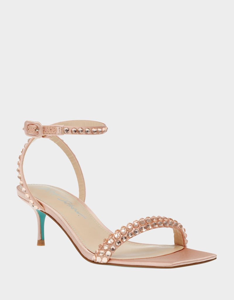 BETSEY JOHNSON SHOES SB STONE BLUSH