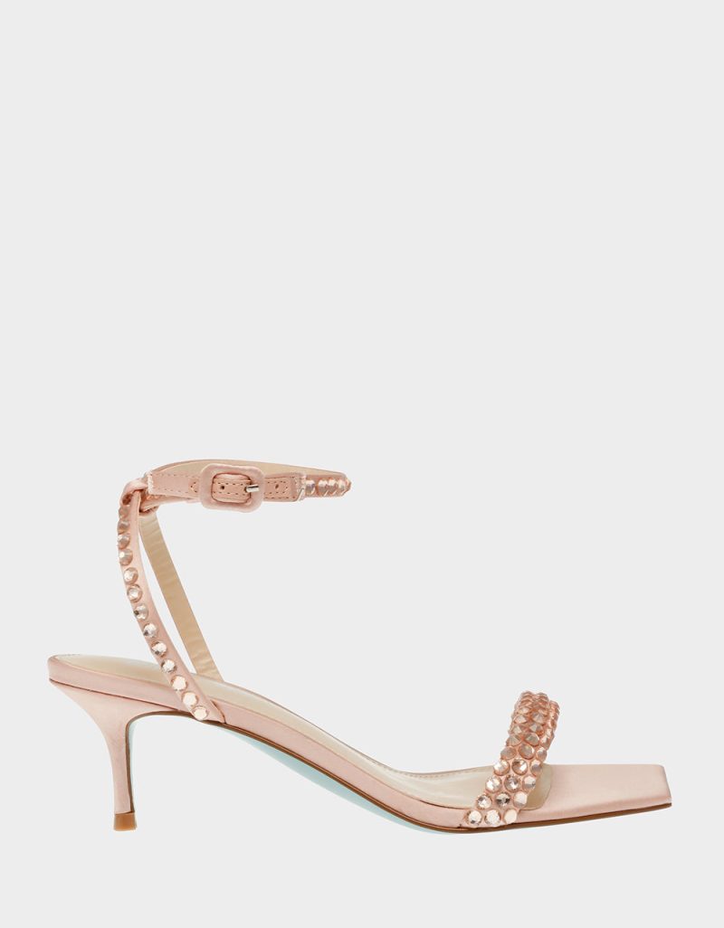 BETSEY JOHNSON SHOES SB STONE BLUSH SIDE