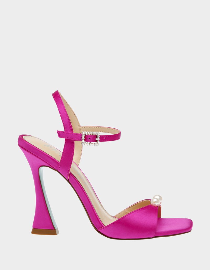 BETSEY JOHNSON SHOES SB STORY FUCHSIA SIDE