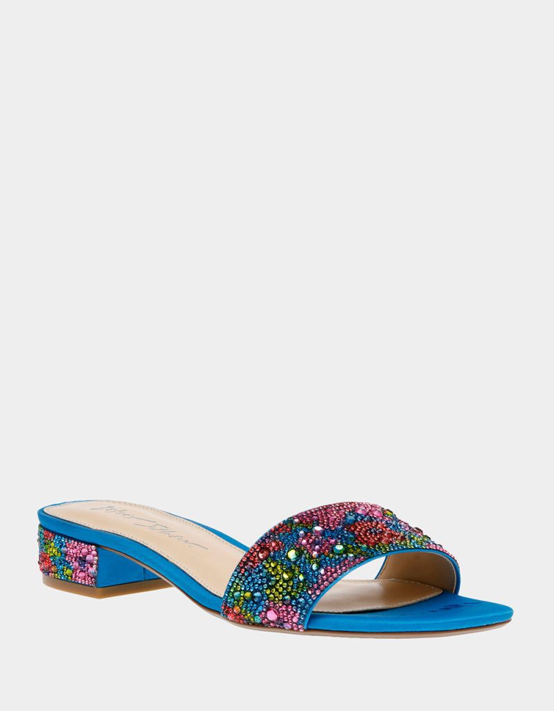 BETSEY JOHNSON SHOES SB SUNNY BLUE POPPY