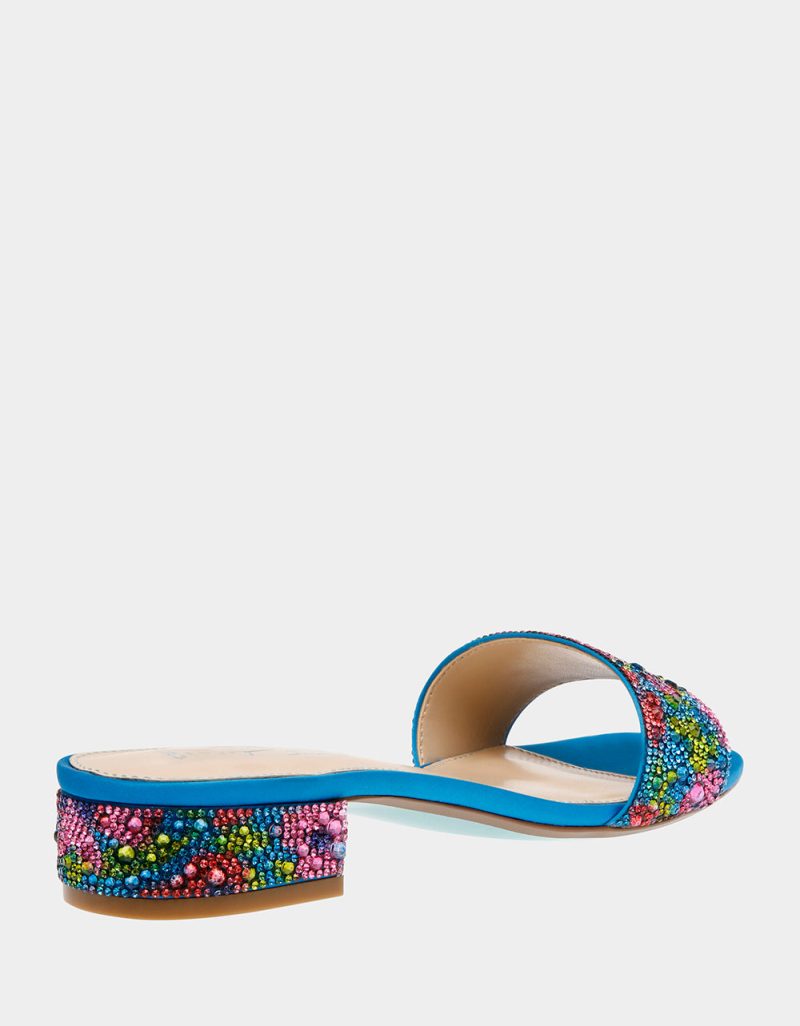 BETSEY JOHNSON SHOES SB SUNNY BLUE POPPY ALT1 1