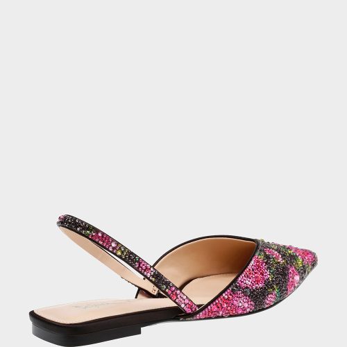 BETSEY JOHNSON SHOES SB VANCE BLACK PINK FLORAL ALT1