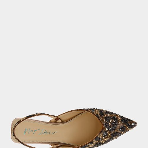 BETSEY JOHNSON SHOES SB VANCE BROWN LEOPARD TOP