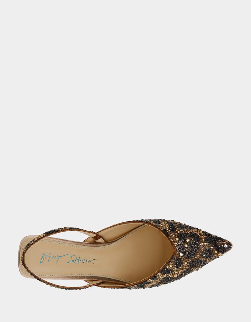 BETSEY JOHNSON SHOES SB VANCE BROWN LEOPARD TOP