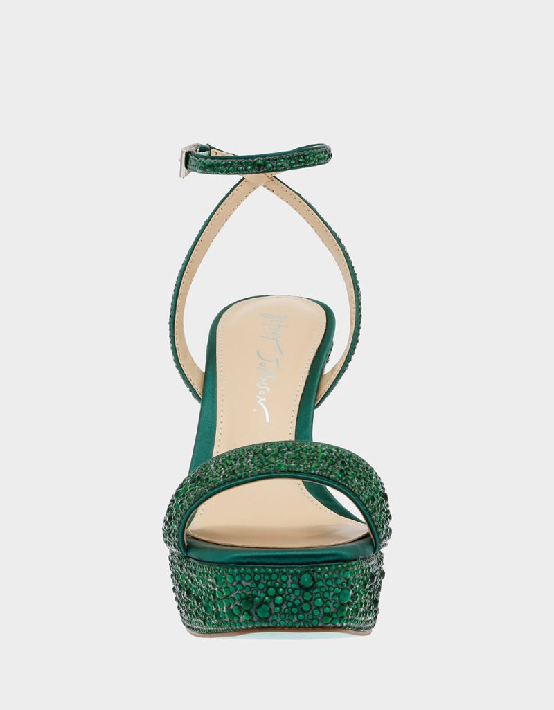 BETSEYJOHNSON SANDALS SB BETH EMERALD FRONT