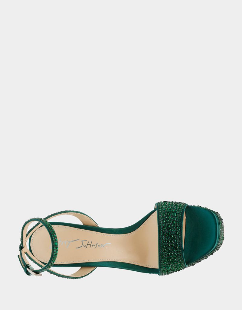 BETSEYJOHNSON SANDALS SB BETH EMERALD TOP