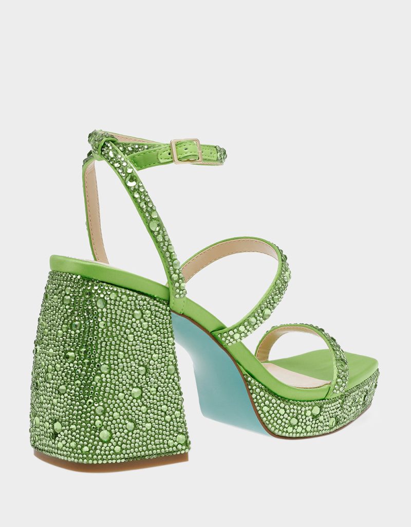 BETSEYJOHNSON SANDALS SB DENNI LIME ALT1