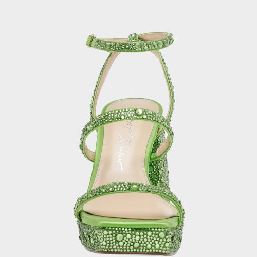 BETSEYJOHNSON SANDALS SB DENNI LIME FRONT 1