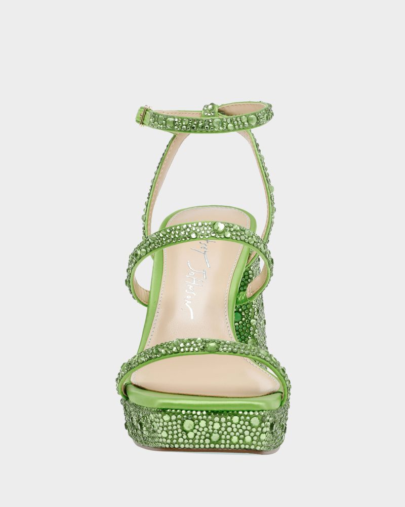 BETSEYJOHNSON SANDALS SB DENNI LIME FRONT 1