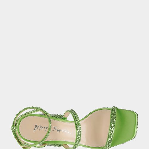 BETSEYJOHNSON SANDALS SB DENNI LIME TOP