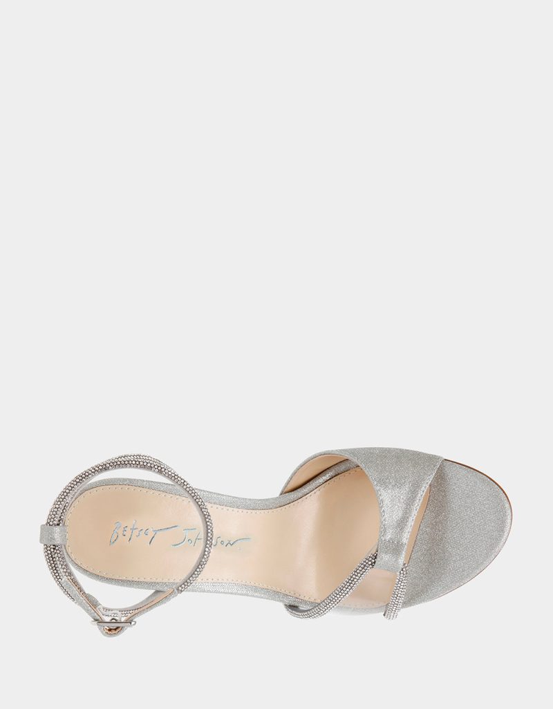 BETSEYJOHNSON SANDALS SB VERASILVER TOP