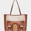 GINGERBREAD TOTE BROWN - HANDBAGS - Betsey Johnson