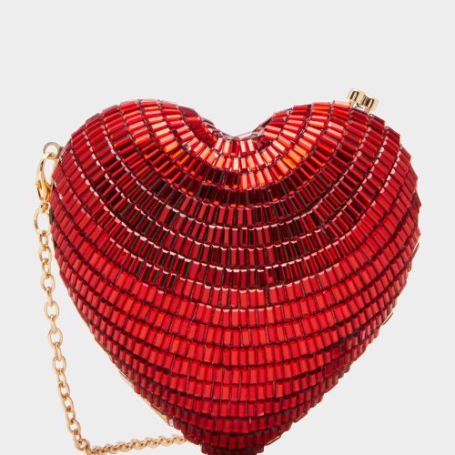 STOLE MY HEART RED - HANDBAGS - Betsey Johnson