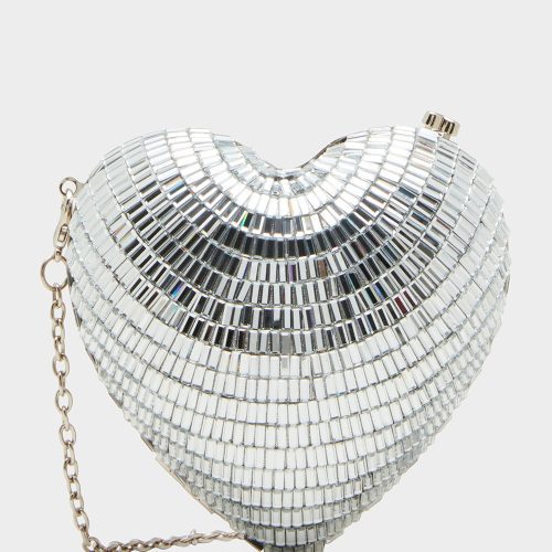 STOLE MY HEART SILVER - HANDBAGS - Betsey Johnson