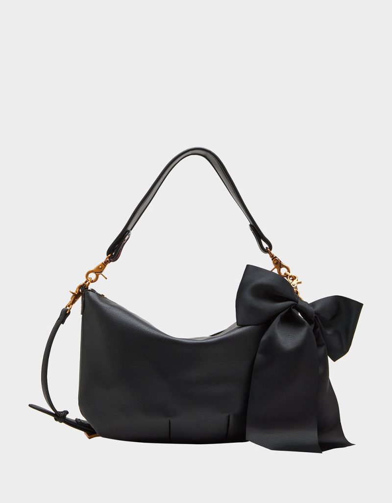 READ MY LIPS SHOULDER BAG BLACK - HANDBAGS - Betsey Johnson