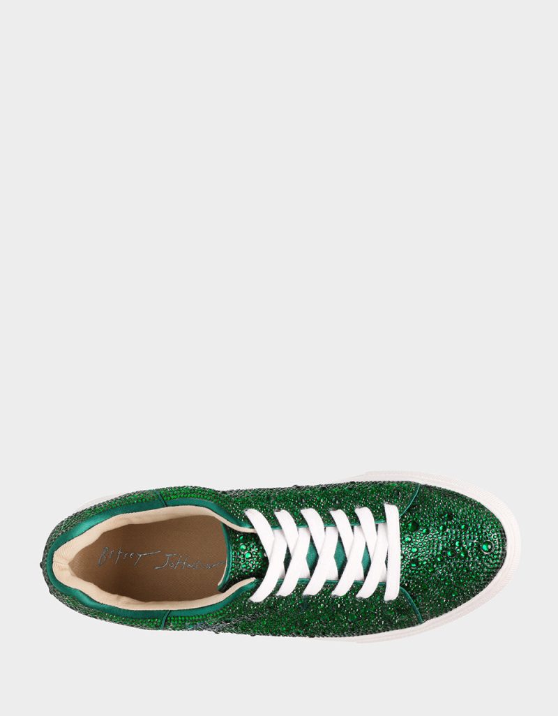 BETSEYJOHNSON SNEAKERS SB SIDNY EMERALD TOP