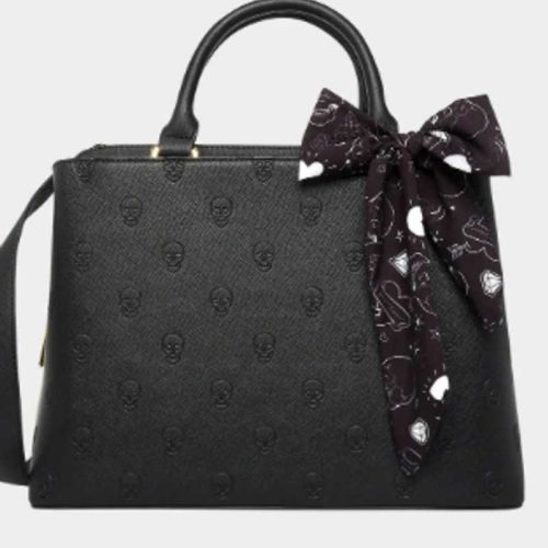 SKULLICIOUS SATCHEL BLACK | RE:LUV - HANDBAGS - Betsey Johnson